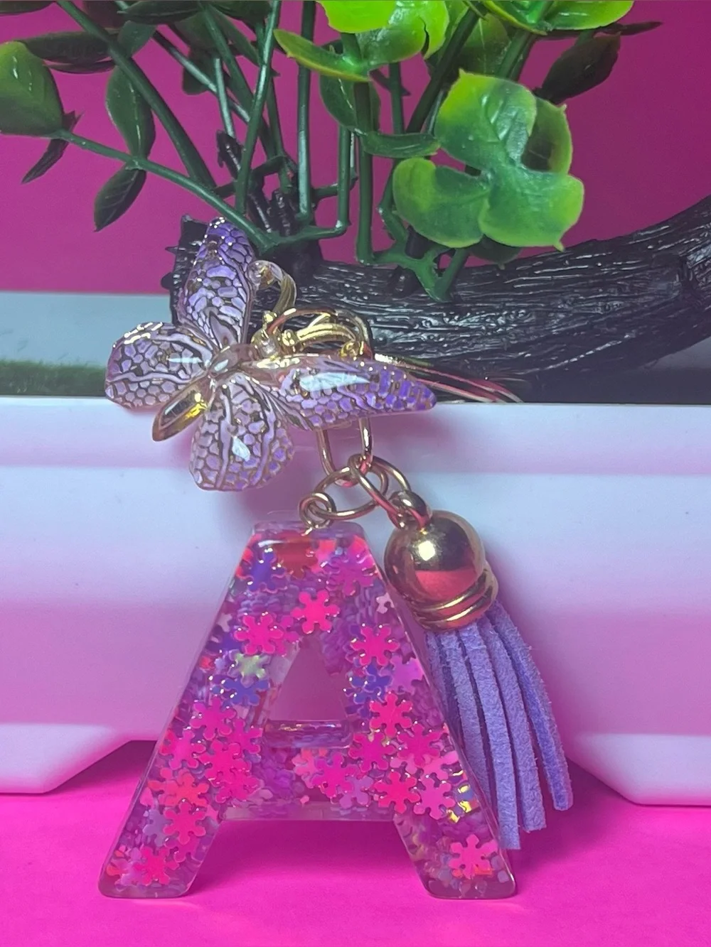 Letter A Keychain, Alphabet Keychains, Women’s & Girls accessories